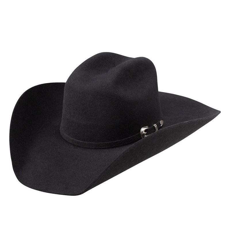 3X Black Fullerton 4 1/4in Brim Precreased Hat