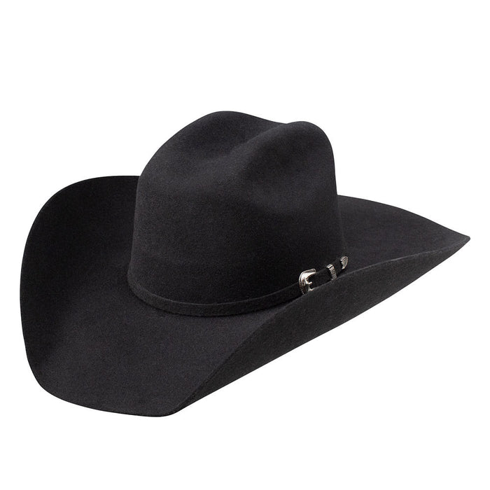 3X Black Fullerton 4 1/4in Brim Precreased Hat