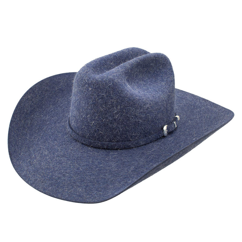 6X Midnight Mix Blue 4 1/4in Brim Precreased Felt Hat