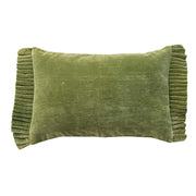 Green Velvet Lumbar Pillow