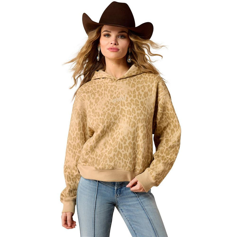 Women's Faded Leopard Essential Hoodie