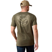 Men's Eagle Thunder Army Green Tee Shirt