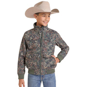 Boy's Camo Soft Shell Bomber Jacket