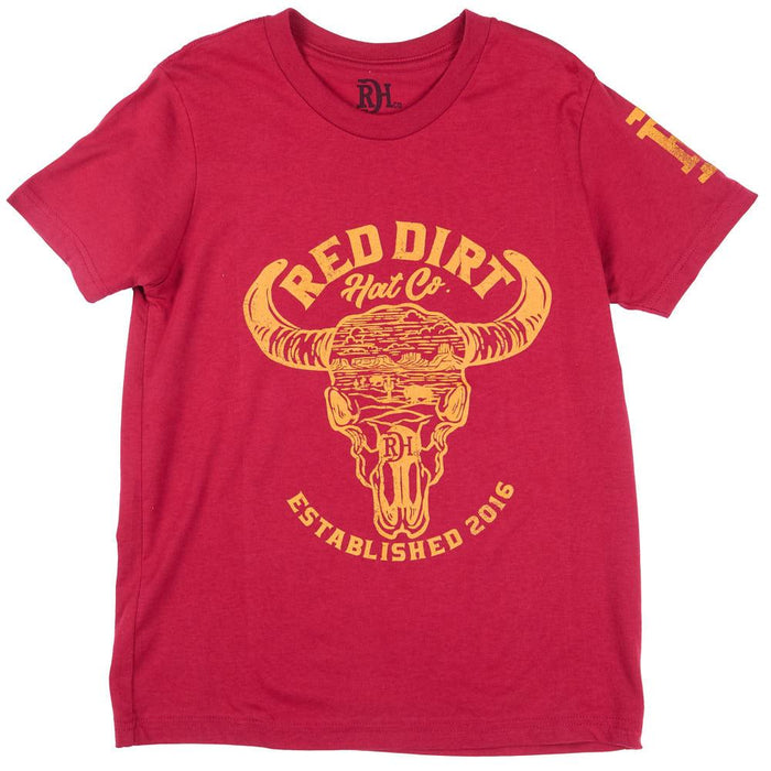 Boy's Heather Cardinal Bone Dry Tee Shirt