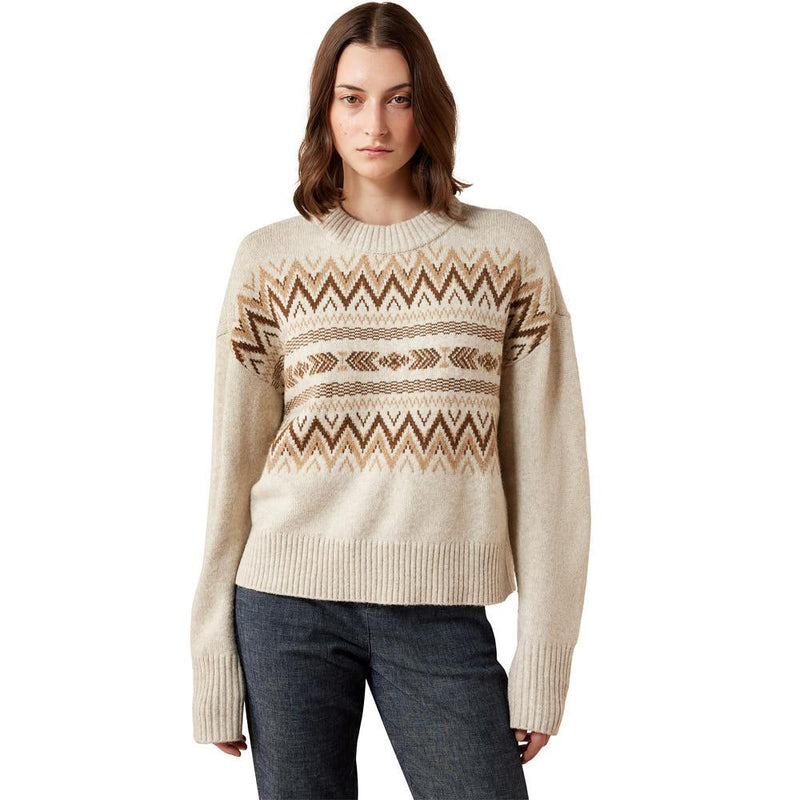 Women's Oatmeal Lodge Sweater