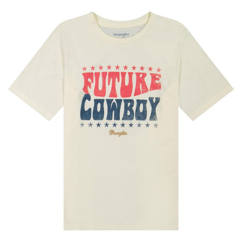 Boy's Future Cowboy White Tee Shirt