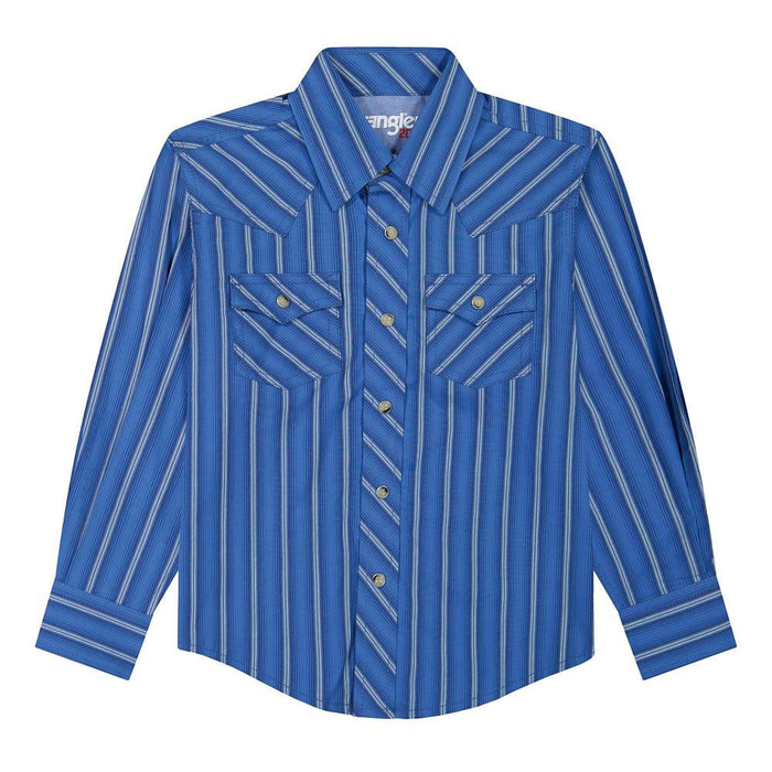 Boy's Navy Stripe Shirt