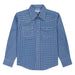 Boy's Navy Geometric Print Shirt