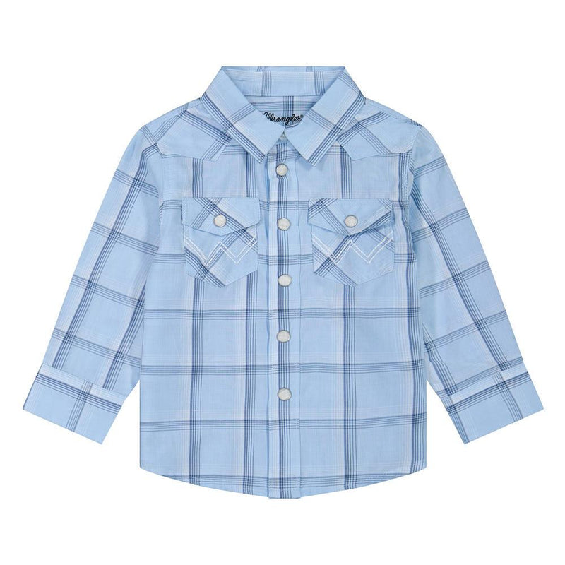 Baby Boy's Blue Plaid Shirt