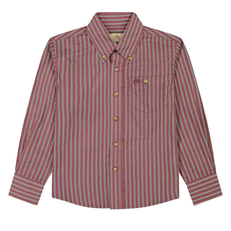 Boy's Red Stripe Classic Shirt