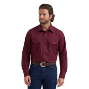 Men's Burgundy Dress Shirt
