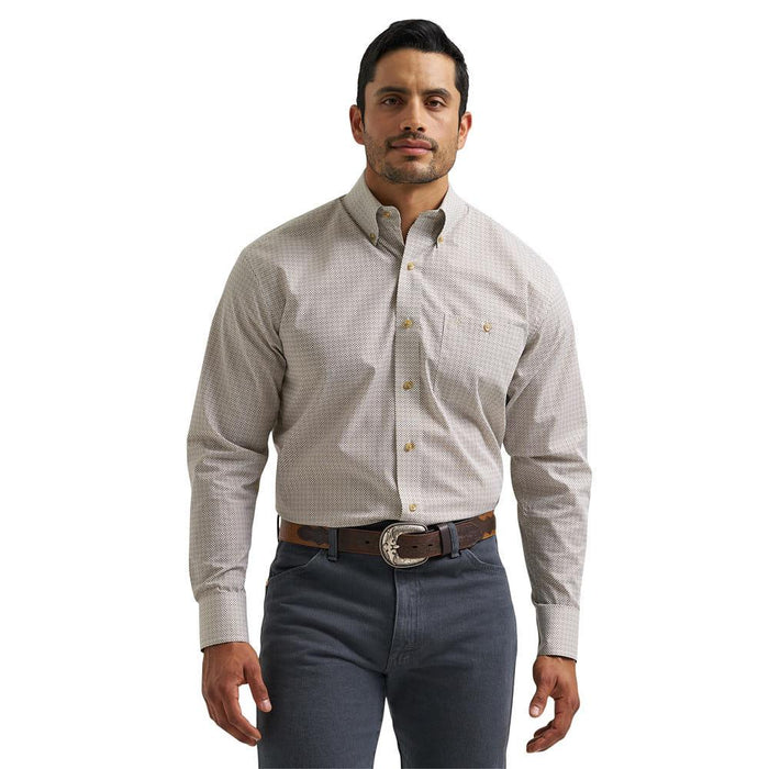 Men's Brown Classic Long Sleeve Shirt