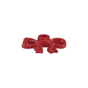 Red Christmas Bow Candle Holder