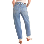 Women's Medium Vintage Wash Barrel Jeans