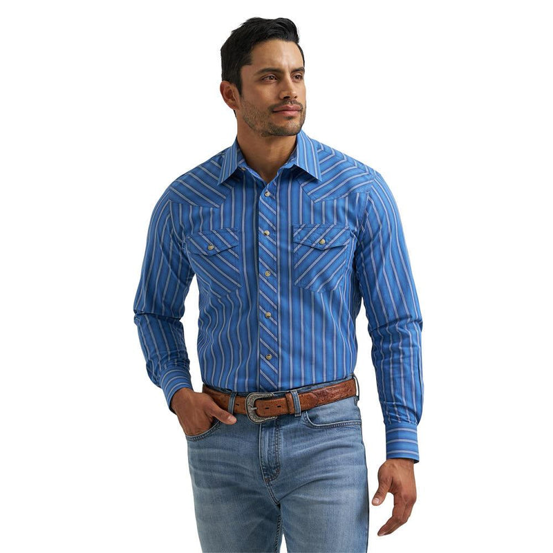 Men's Navy Striped 20X Competition Shirt