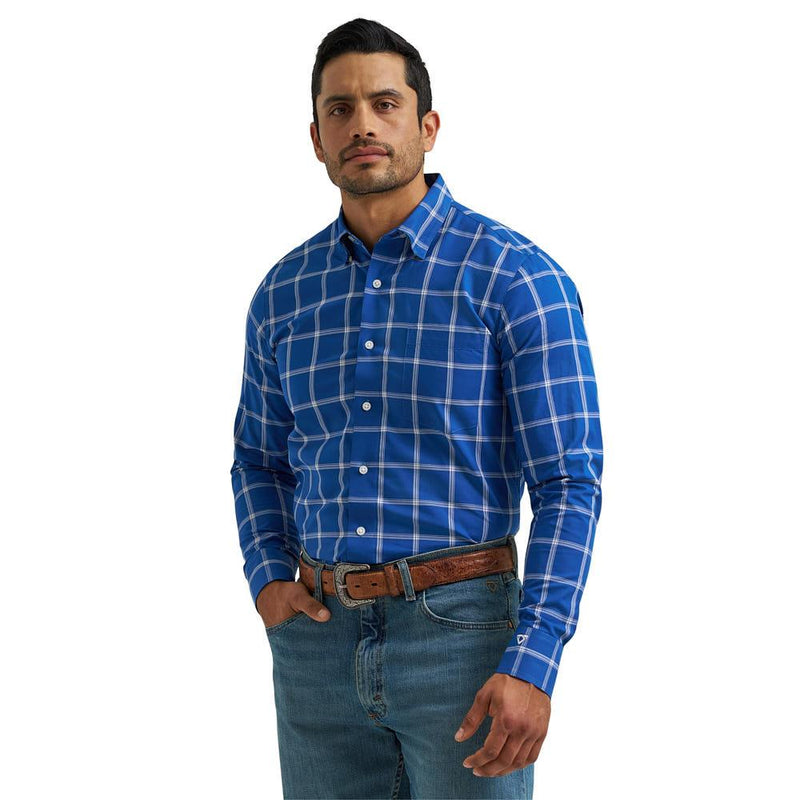 Men's Cody Johnson Blue Plaid Shirt