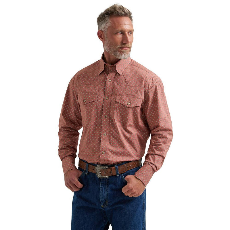 Men's George Strait Rust Troubadour Shirt