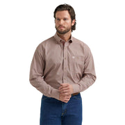 Men's George Strait Rust Geometric Print Shirt