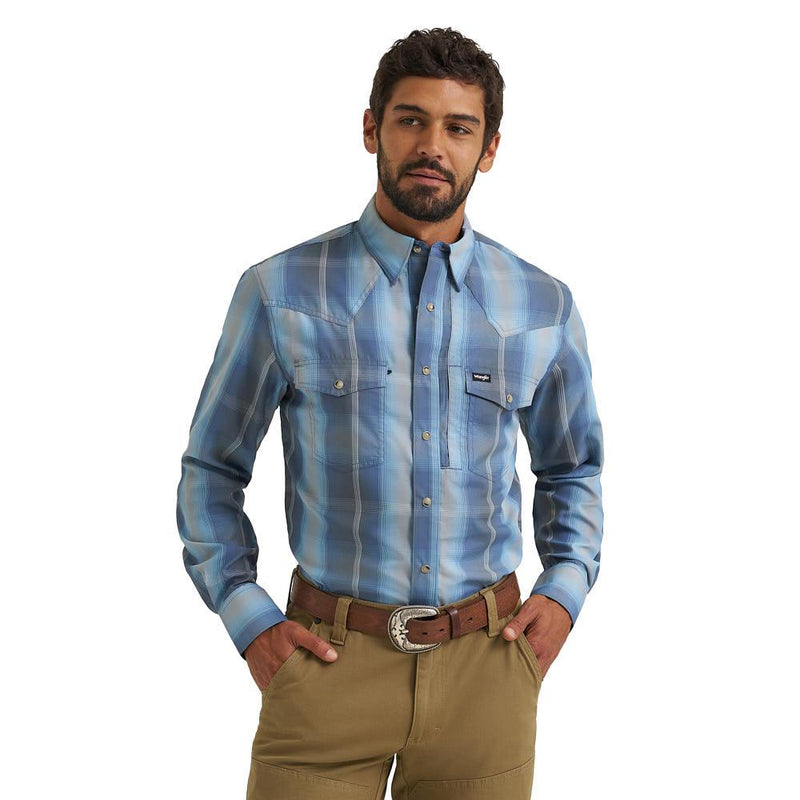 Men's ATG Vintage Indigo Ombre Plaid Shirt