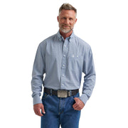 Men's George Strait Blue Performance Long Sleeve Shirt