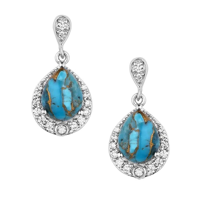 Blue Rivers Turquoise Earrings