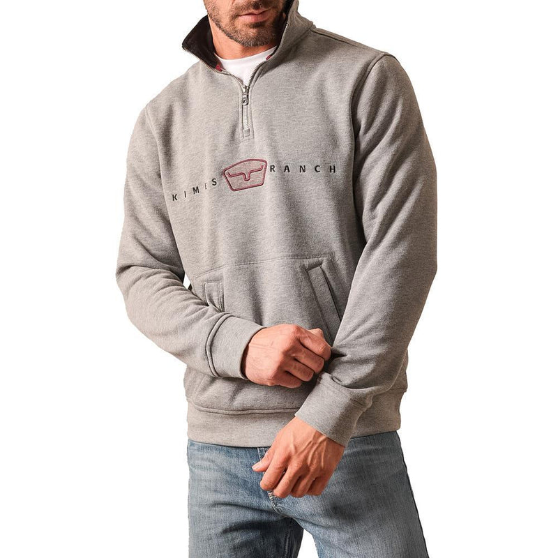 Men's Zach Top Par Three Grey Pullover