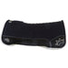 1in Black Kush Saddle Pad with Fleece Bottom and Croc Wear Leathers