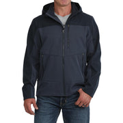 Men's Navy Softshell Bonded Jacket