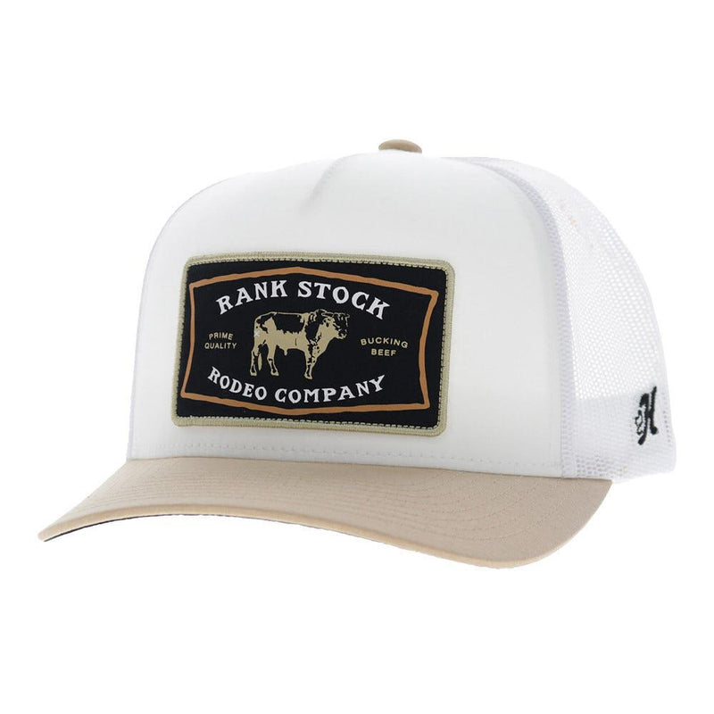 Men's Rank Stock Patch White Trucker Cap
