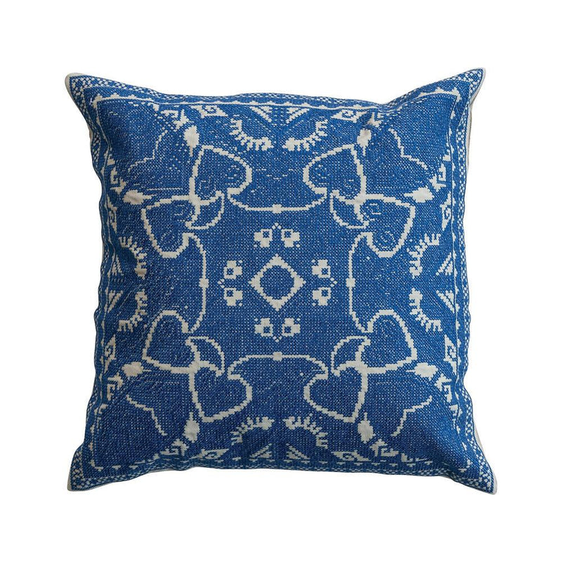 Embroidered Square Accent Pillow