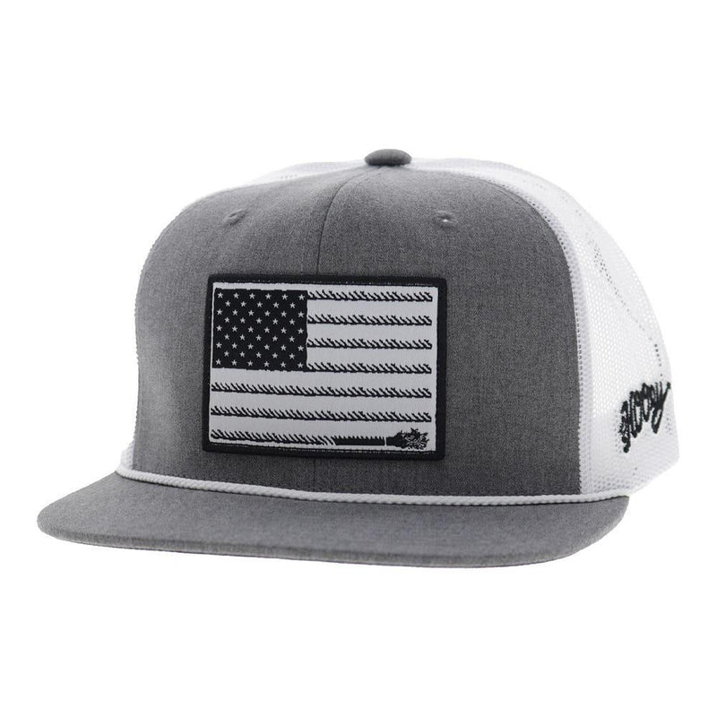 Grey Liberty Roper Rope Cap