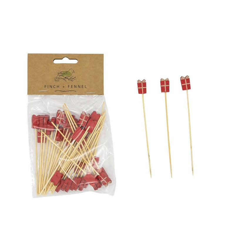 Bamboo Present Shaped Pick