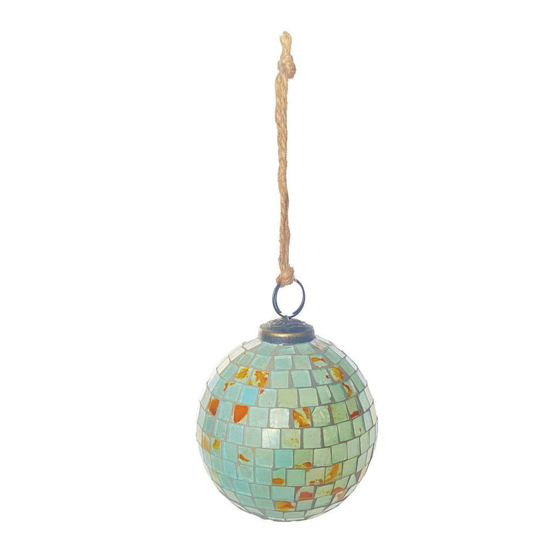Glass Marbled Mosaic Ornament