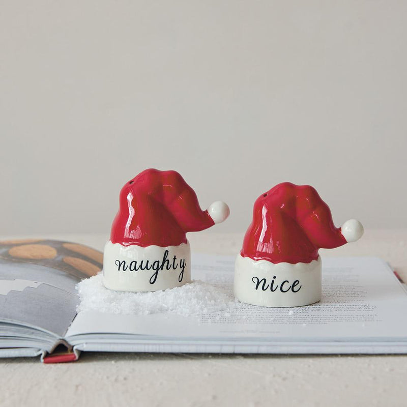 Naughty and Nice Salt and Pepper Shaker Set