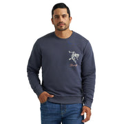 Men's Ombre Blue Pullover