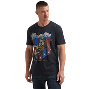 Men's Jet Black Bucking Bull Tee Shirt