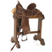 Used 14in White Buckstitch Barrel Saddle