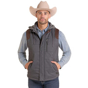 Men's Charcoal Puffer Vest
