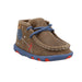 Infant's Bomber Dusty Blue & Red Chukka Driving Moc