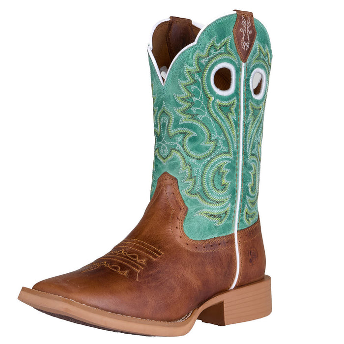 Women's Mocha Vamp 10in Jade Green Top Boot