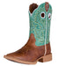 Women's Mocha Vamp 10in Jade Green Top Boot