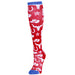 Get Western Red/Navy Performance Boot Socks