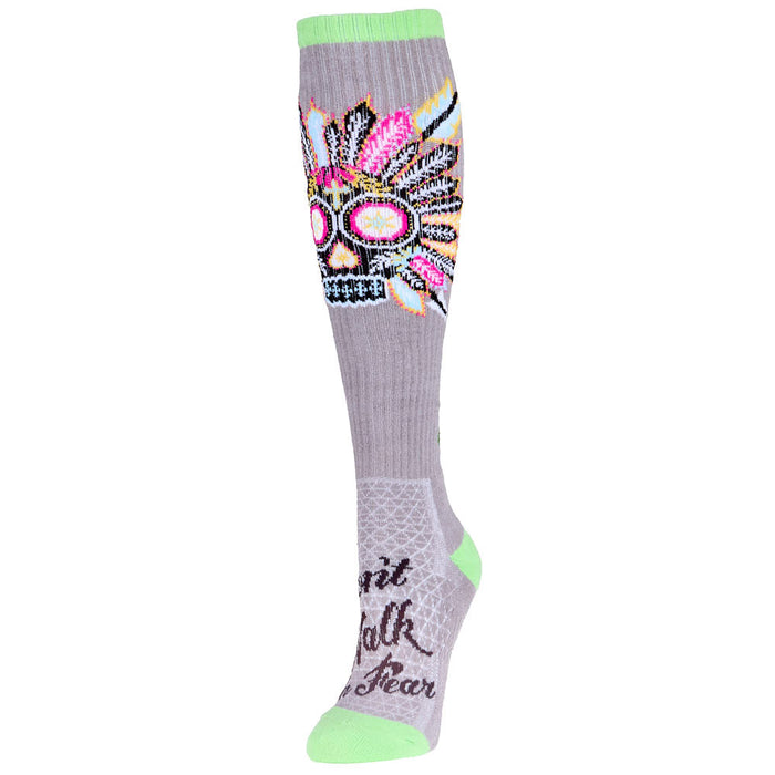 Don’t Walk In Fear Gray Performance Boot Socks
