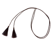 Black And Brown Horse Hair Loop Over Crown Stampede String