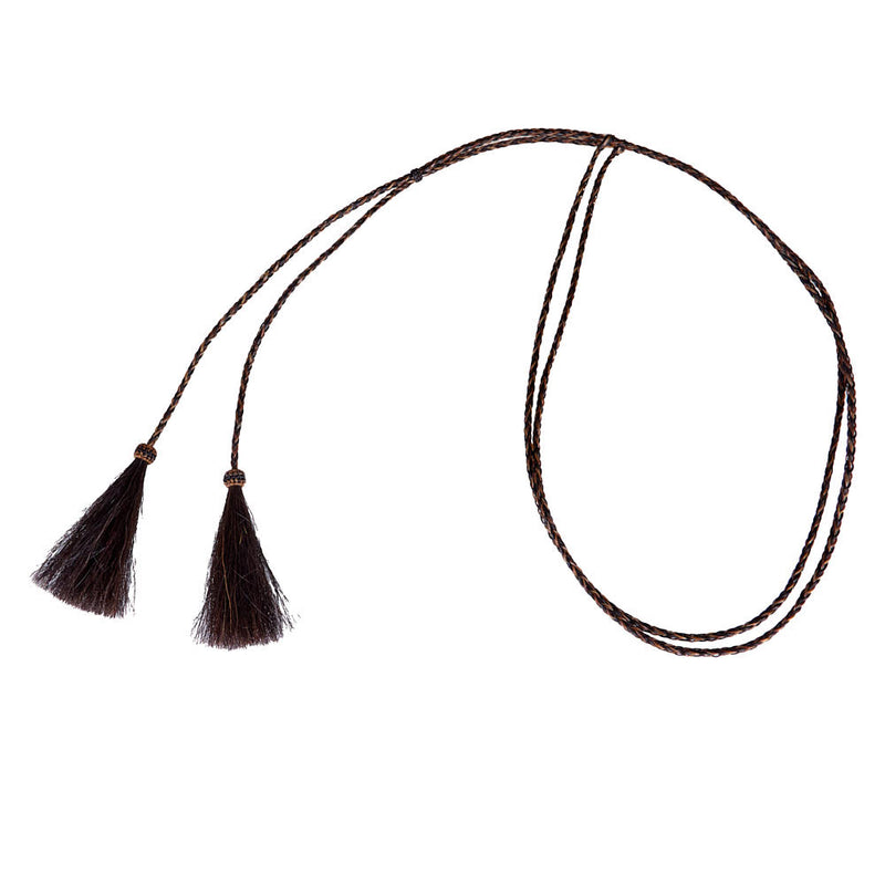 Black And Brown Horse Hair Loop Over Crown Stampede String