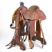 Used 15in 3/4 Tooled Team Roping Saddle