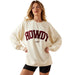 Women's Cream & Maroon Collegiate Howdy Sweatshirt