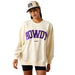 Women's Cream & Purple Collegiate Howdy Sweatshirt