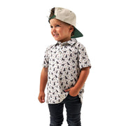 Boy's Cream Ducks & Dogs Polo