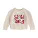 Girl's White Santa Baby Sweater